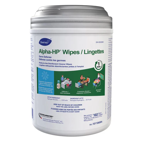 Diversey Alpha-HP Wipes (x160 sheets)