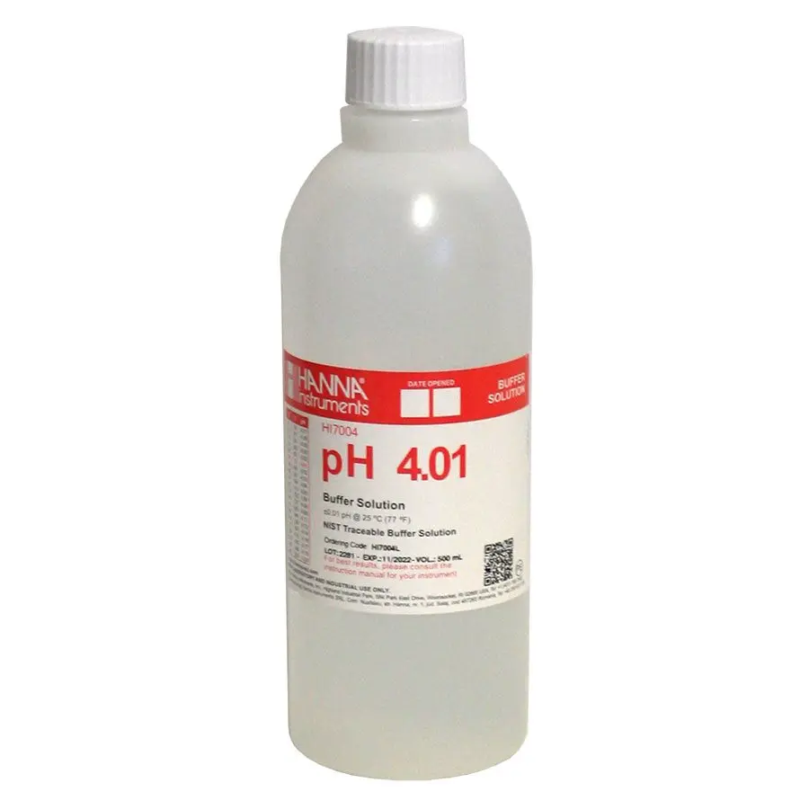 Hanna HI 7004L pH 4.01 Calibration Solution 500ml