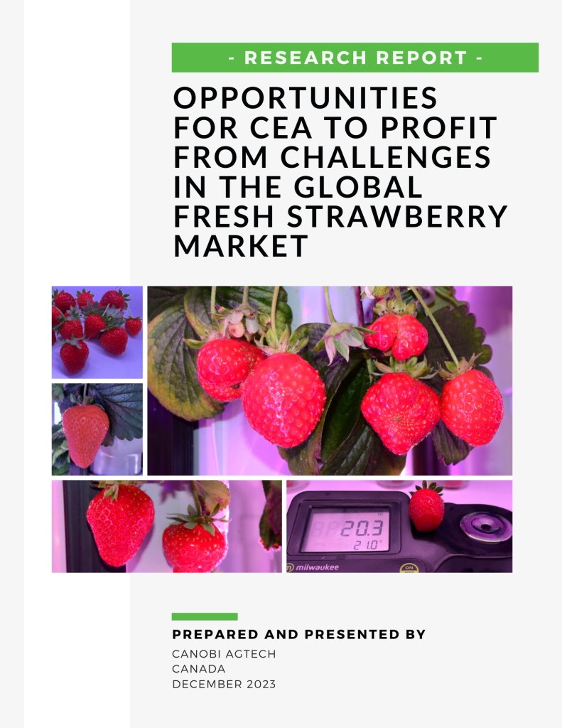 Canobi AgTech strawberry research report cover