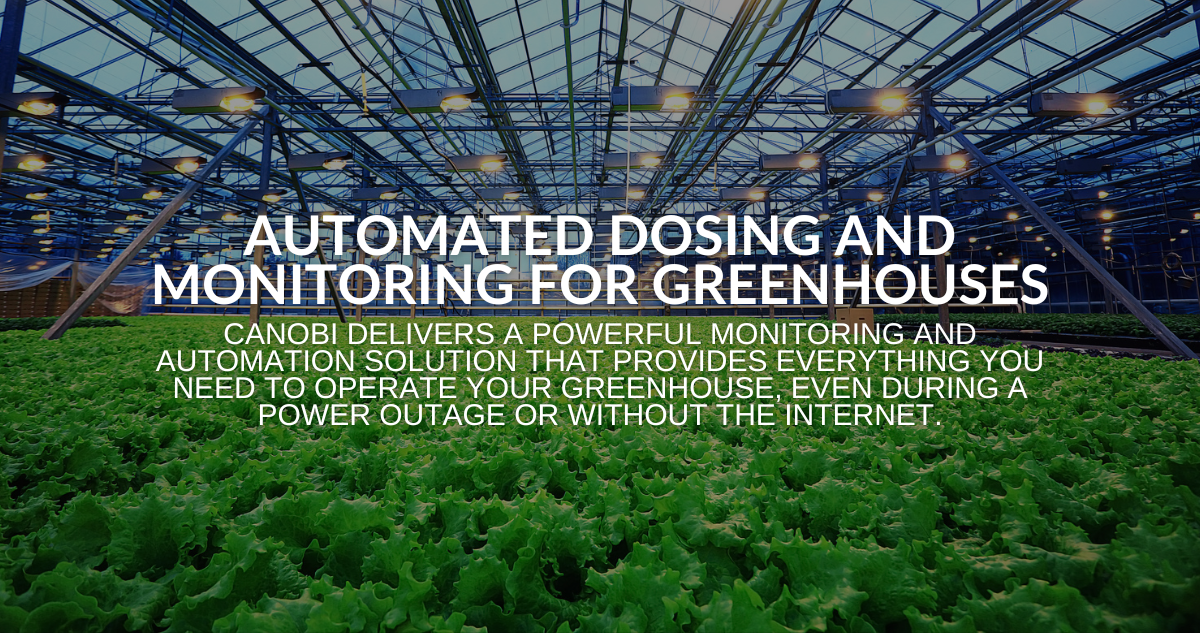 automated dosing and monitoring for greenhouses