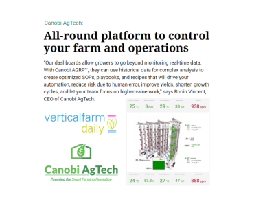vertical farm daily canobi feature article